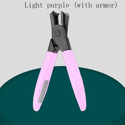 Anti Splash Nail Clippers, Special Single Heavy Duty Nail Trimmer For Thick Hard Large Household Nails light Purple