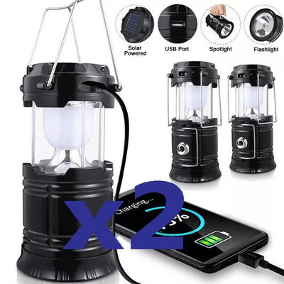 USB Solar Portable LED Flashlight Rechargeable Camping Light, Multi Mode Foldable Lantern Lamp For Outdoors, Emergency USB Solar Portable LED Flashlight Rechargeable Camping Light, Multi Mode Foldable Lantern Lamp For Outdoors, Emergency