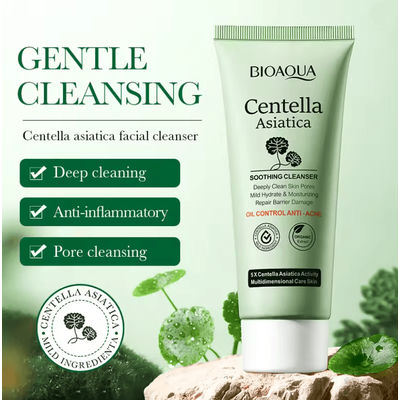 Centella Asiatica Facial Cleanser By BIOAQUA Gentle Foam Wash For Oil Control And Moisturizing Care Centella Asiatica Facial Cleanser By BIOAQUA Gentle Foam Wash For Oil Control And Moisturizing Care