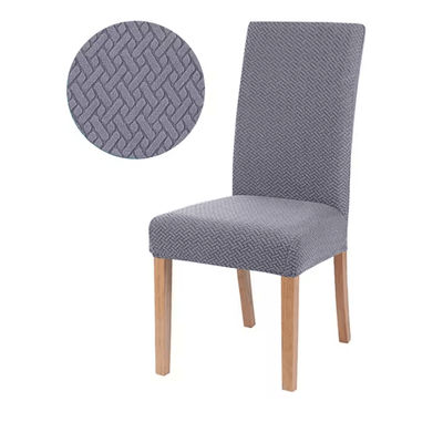 FlexFit Universal Elastic Chair Cover For Dining And Living medium Gray