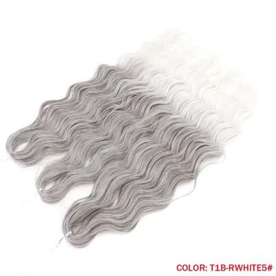 Noble Hair Synthetic Loose Deep Wave Braiding Hair Extensions Ombre Blonde Twist Crochet Curly Water Wave Braid p linen 216 24inches 60cm