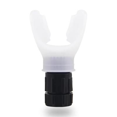 Breathing Exercise For Lungs Portable Breath Fitness Exerciser Device With Adjustable Resistances For Endurance Workout white