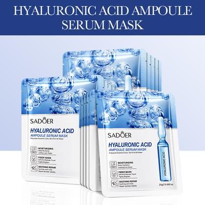 24K Gold Hyaluronic Acid Face Mask, Firming, Moisturizing & Brightening Facial Masks For Radiant Skin Care hyaluronic Acid