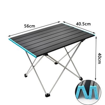 Ultralight Portable Folding Camping Table, High Strength Aluminum Alloy For Outdoor BBQ & Picnic l