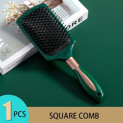 Hair Massage Air Cushion Comb, Anti Static Detangling Hairbrush For Scalp Care & Salon Styling square comb