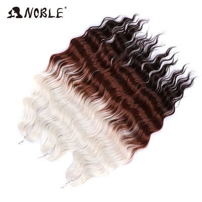 Noble Hair Synthetic Loose Deep Wave Braiding Hair Extensions Ombre Blonde Twist Crochet Curly Water Wave Braid hpd105 24inches 60cm