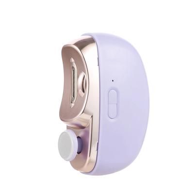 Automatic Electric Nail Grinder Multifunctional Nail Clipper With Smooth Polishing & Portable Design purple