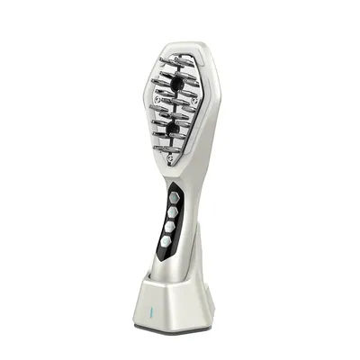 Multifunctional EMS Hair Comb For Hair Loss Prevention, Lescolton Red Light Therapy Scalp Massager, Oil Control Photon white