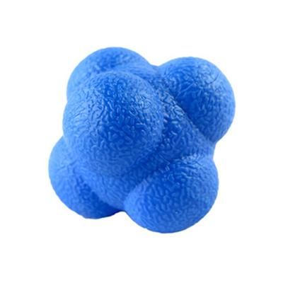Hexagon Reaction Ball Agility Training Ball For Basketball, Football, Kids & Adults Coordination & Reflex Sports Fitness blue