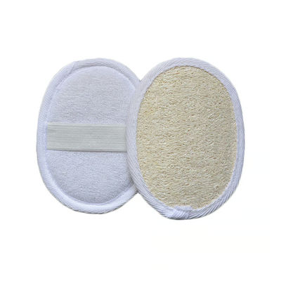 Small Exfoliating Loofah Pad Natural Body Scrub & Perfect Gift For Smooth Skin White