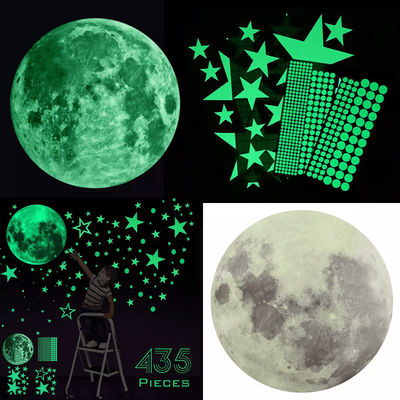 Glow In The Dark Stars And Moon Wall Stickers 435PCS Luminous Space Decals For Kids Ceiling & Nursery Room Decor Glow In The Dark Stars And Moon Wall Stickers 435PCS Luminous Space Decals For Kids Ceiling & Nursery Room Decor