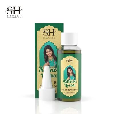 Ayurvedic Hair Growth Oil India Adivasi Organic Serum For Fast Regrowth And Anti Hair Loss 50ml
