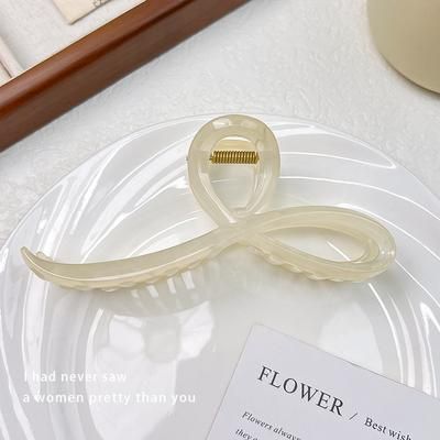 Red Velvet Bow Hair Clips For Women, Elegant French Hair Claw Clip For Autumn Winter, Hair Accessories & Headwear Gift white