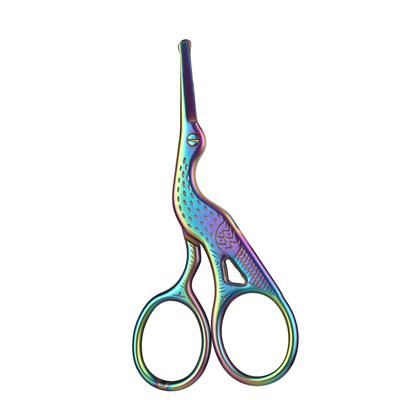 Premium Round Head Stainless Steel Nose Hair Scissors Multi Use Grooming Tool For Eyebrows, Beard & Ear Hair multi