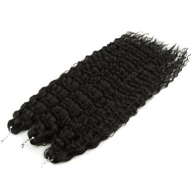 Ariel Hair Water Wave Crochet Braids, Synthetic Twist Curly Hair Ombre Blonde Brown Deep Wave Braiding Hair Extensions 1b 24inches 60cm