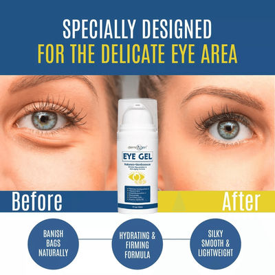 Anti Aging Eye Gel By Dermaxgen, Eye Bag Remover For Dark Circles, Crows Feet, Wrinkles, Lift & Firm Formula With Stem Anti Aging Eye Gel By Dermaxgen, Eye Bag Remover For Dark Circles, Crows Feet, Wrinkles, Lift & Firm Formula With Stem