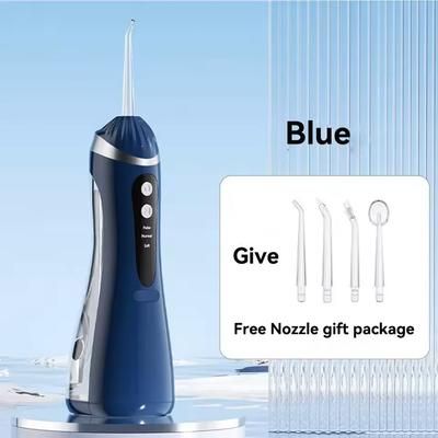 Rechargeable Oral Irrigator Water Flosser With 3 Cleaning Modes blue