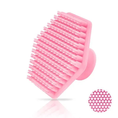 Mens Silicone Face Scrub Brush Deep Clean & Exfoliating Tool pink