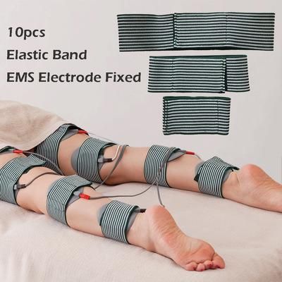 Adjustable EMS Electrode Pad Fixing Strap, 10pcs Elastic Bands For Electro Muscle Stimulator TENS Body Slimming Machine Adjustable EMS Electrode Pad Fixing Strap, 10pcs Elastic Bands For Electro Muscle Stimulator TENS Body Slimming Machine
