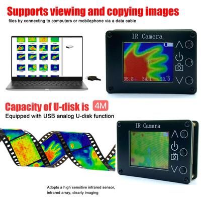 Pixel Digital Infrared Thermal Imaging Camera, Temperature Sensor, Portable Thermal Imager With LCD Display Pixel Digital Infrared Thermal Imaging Camera, Temperature Sensor, Portable Thermal Imager With LCD Display