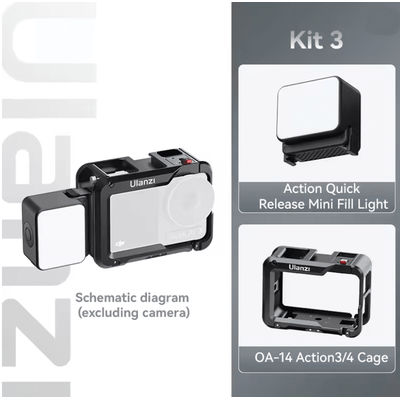 Ulanzi LM18 Waterproof LED Video Light For Action Cameras And Underwater Filming lm18 Oa 14 Kit