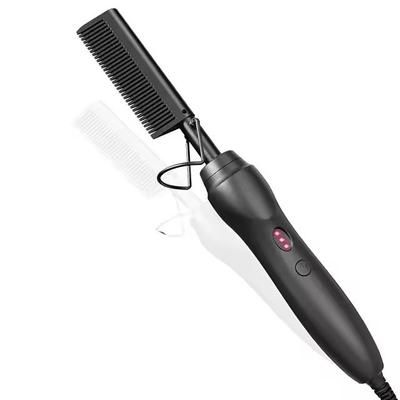 Ceramic Hot Comb Hair Straightener For Hair Beards And Wigs black (1pc)