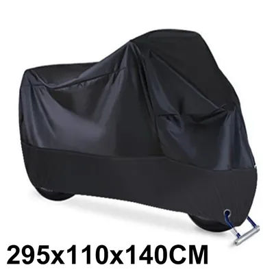 Premium Waterproof Motorcycle Cover All Season Dustproof, UV Protective Outdoor Indoor Scooter Cover black 4xl