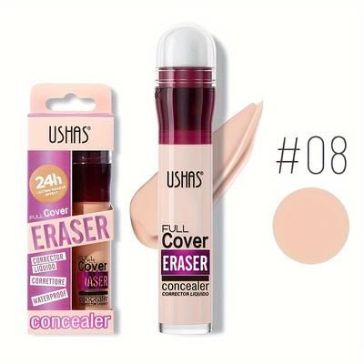 Sponge Head Concealer For Dark Circles & Blemishes Long Lasting Moisturizing Liquid Foundation 08