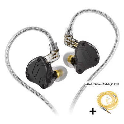 KZ ZS10 Pro 2 Hybrid In Ear Earphones black No Mic(gs