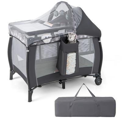 4 in 1 Portable Crib & Travel Nursery Center Safe Sleep Space For Baby 4 in 1 Portable Crib & Travel Nursery Center Safe Sleep Space For Baby