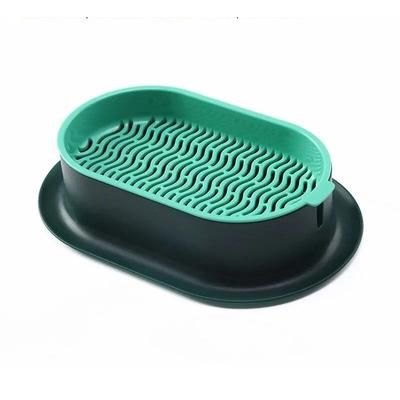 Pet Cat Sprout Dish Growing Pot, Hydroponic Cat Grass Germination Kit For Digestion, Greenhouse Grow Box Starter Set white Powder