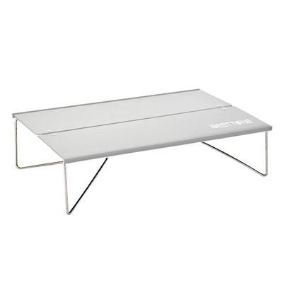 Portable Ultralight Folding Camping Table, Compact Aluminium Alloy Collapsible Mini Outdoor Table For Hiking, Picnic silver