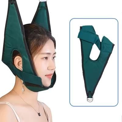 Neck Stretcher Harness For Cervical Traction And Pain Relief green