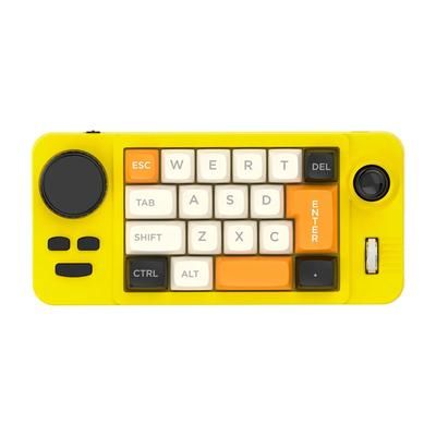 Programmable Mechanical Keypad With Scroll Wheel And Joystick yellow