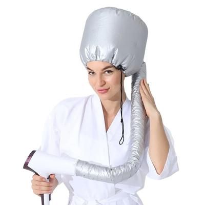 Portable Hair Bonnet Dryer Cap, Fast Dry Heating Set For Quick & Easy Hair Drying At Home gray