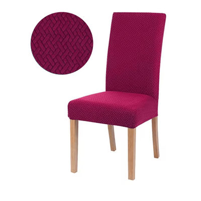 FlexFit Universal Elastic Chair Cover For Dining And Living wine