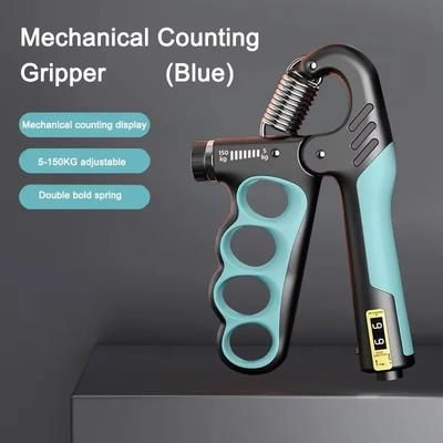 Adjustable Grip Strengthener For Fitness, Recovery, And Hand Muscle Building mechanical Blue