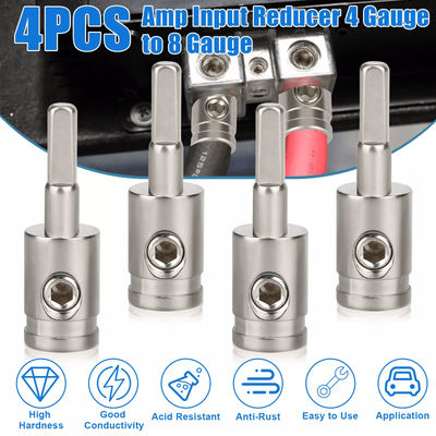4PCS 4 Gauge To 8 Gauge Amp Input Reducer Power Wire Reducer Adapter For Car Audio Subwoofer Amplfier Installation 4PCS 4 Gauge To 8 Gauge Amp Input Reducer Power Wire Reducer Adapter For Car Audio Subwoofer Amplfier Installation