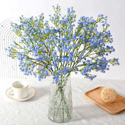 1/3/5pcs Artificial Baby's Breath Flowers White Gypsophila Bouquet for Wedding Party Home Decor DIY Fake Plants