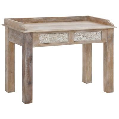 Scrivania con 2 ante in legno marrone