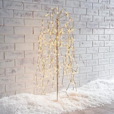 Metallic Willow Pathway Lights - 28" - Frontgate