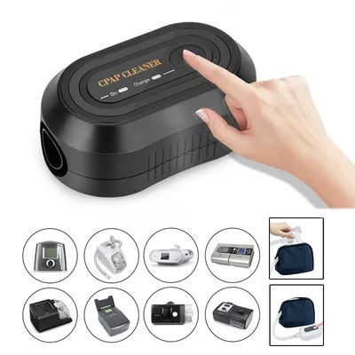 CPAP Cleaner Générateur d'ozone 20 minutes d'arrêt automatique pour masque et tube CPAP BPAP compatible avec Resmed et Philips