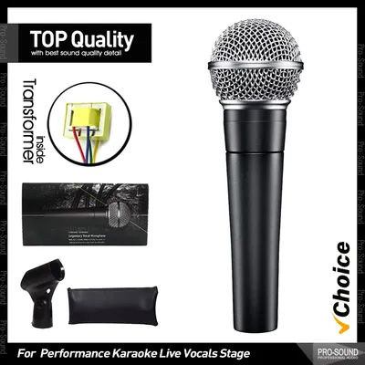 Real Transformer SM58LC TOP Quality Professional Dynamic Cardioid SM 58 Mic Wired Microphone with For Karaoke Vocals Performance