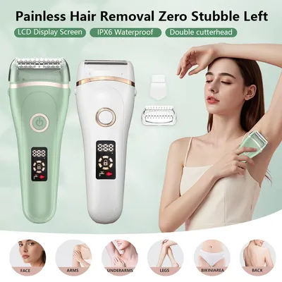 Electric Razors for Women Face Shaver Facial Hair Removal Painless Shaving Knife Body Trimmer for Arm Hands Leg Bikini Epliator