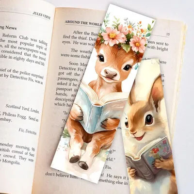 32pcs, Q-version animal collection bookmarks, suitable for teachers, readers and book lovers, birthday gift