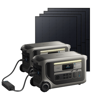 2× Anker SOLIX F3000 + Double Power Hub + 4× 440W Rigid Solar Panel