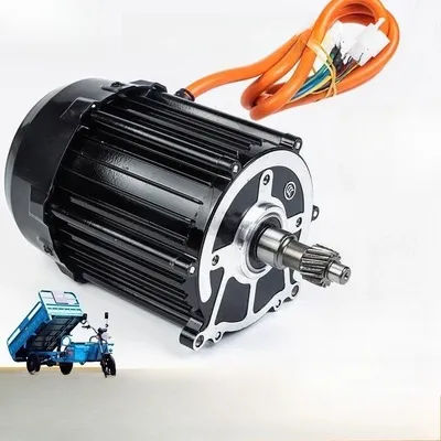 48-72V 850-1200W 5H-16T Brushless DC Differential Motor for Electric Tricycle Conversion, High Torque Permanent Magnet Motor