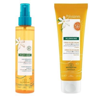 Klorane Crema Solare Sublime SPF50 + Olio Ristrutturante Doposole Corp
