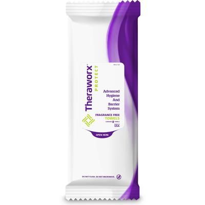 Theraworx Protect Advanced Hygiene Barrier System Personal Hygiene Barrier Wipe Soft Pack Unscented 8 Count (1001161_EA)