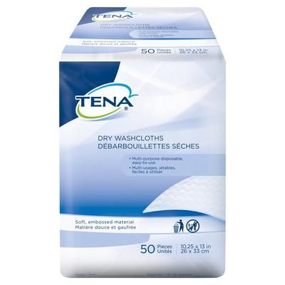 TENA Washcloth 10-1/4 X 13 Inch White Disposable (450345_BG)